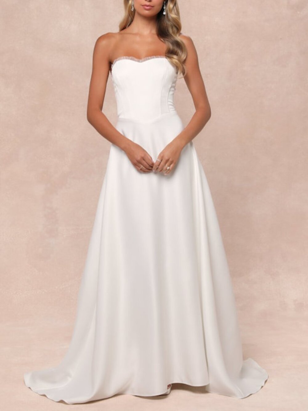 NWT White Strapless Sweetheart Wedding Gown Maxi Dress - Sizes S and XS